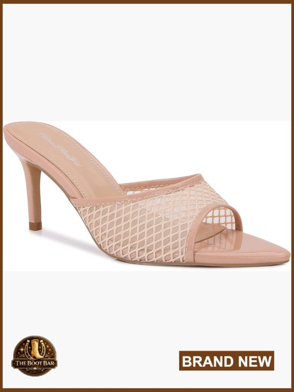 Clear Pointed Toe Stiletto Heel Sandals Transparent Strap Slip On Mules
